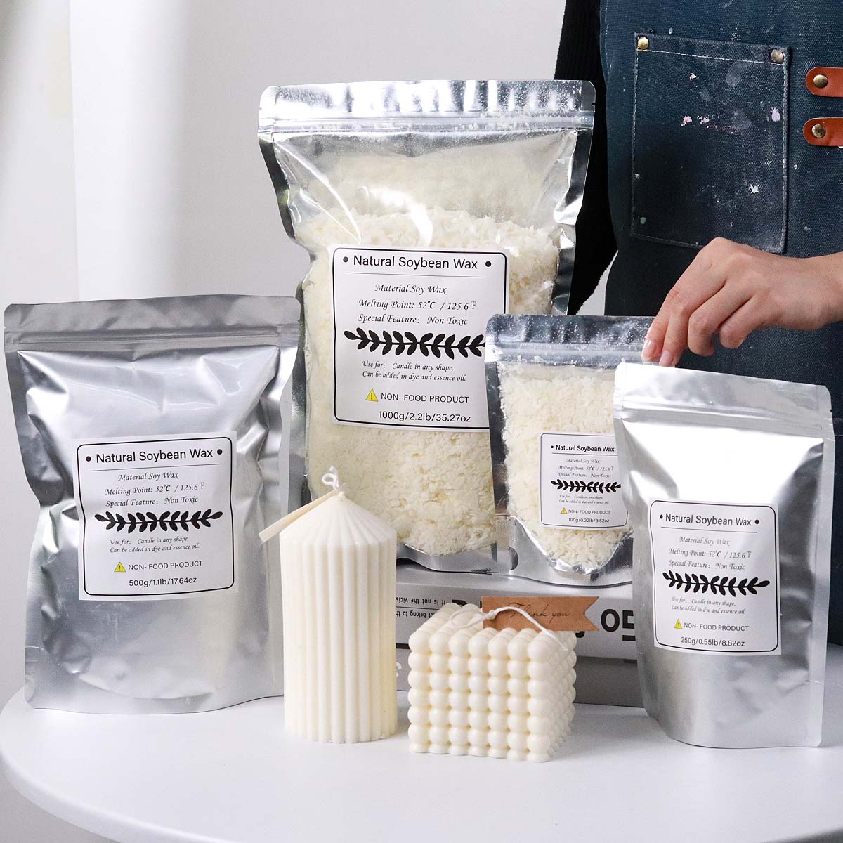 Soy Wax Flake - Floco de cera de soja natural