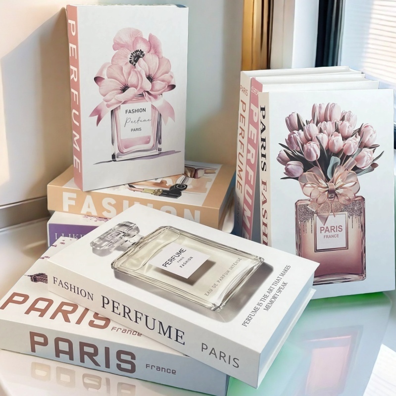 Home Fragrance Luxury - Moda perfume livros decorativos decoração de