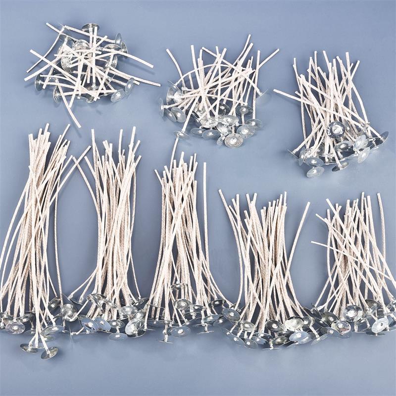 30 pçs vela wicks baixo fumo p - Soy Wax Flake avaliação e preço