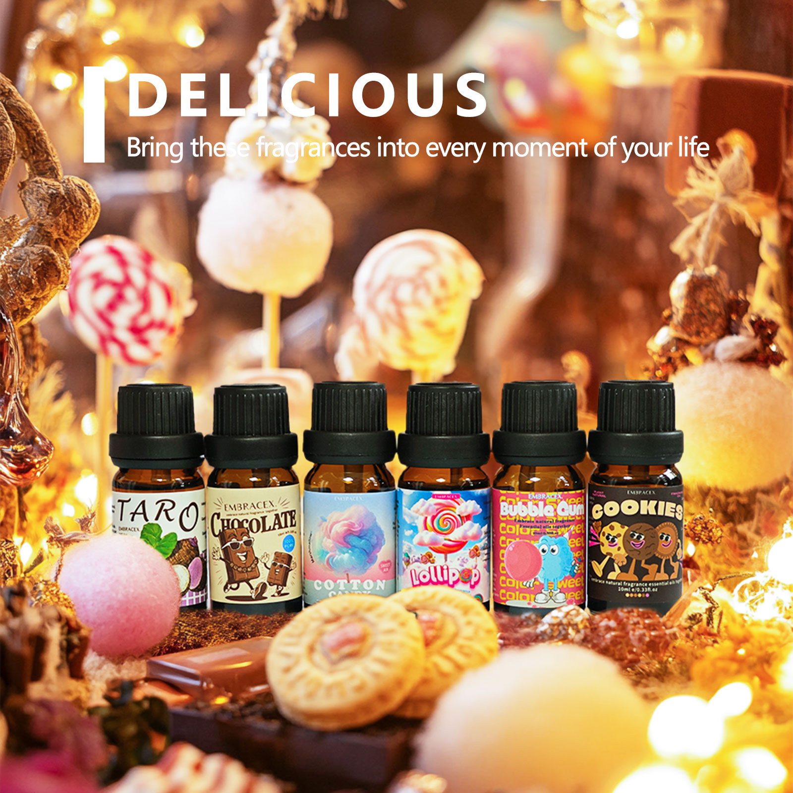6 Peças/1 Conjunto de Óleos Ar - Home Fragrance Oils avaliação e preço